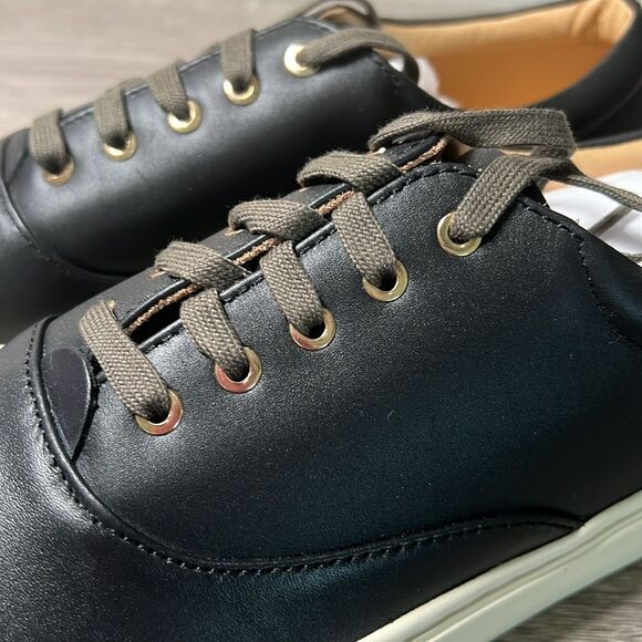 Nisolo Everyday Sneaker Shoes Black Leather - Picture 3 of 8